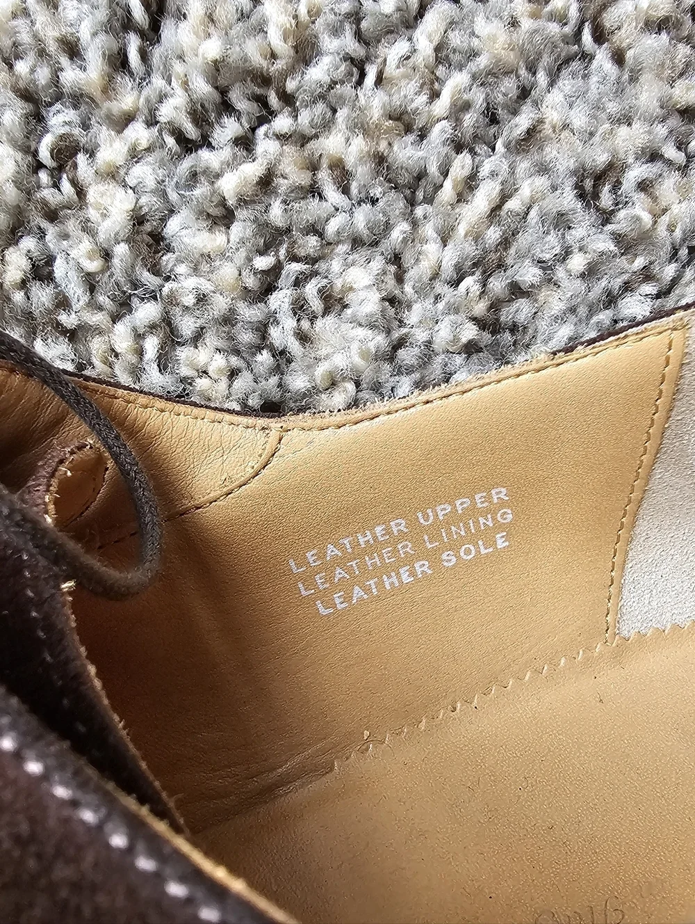 Faconnable Dark Brown Suede Derby Shoes